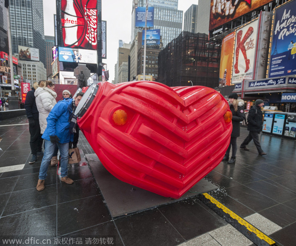 Listen to your heartbeat at Times Square