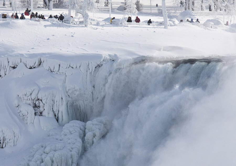 How Niagara Falls freezes ... or does it?