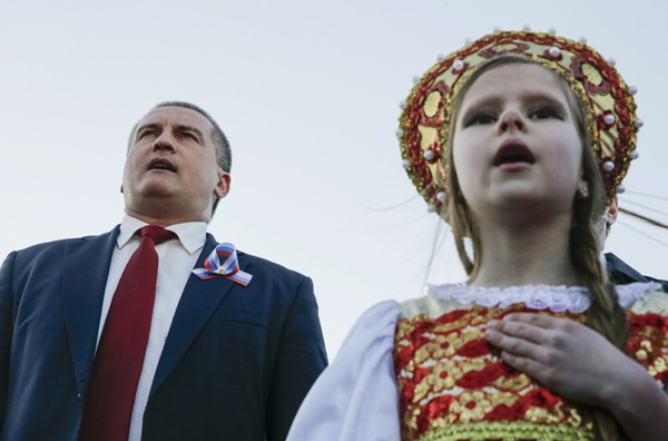 Crimea celebrates anniversary of vote to join Russia