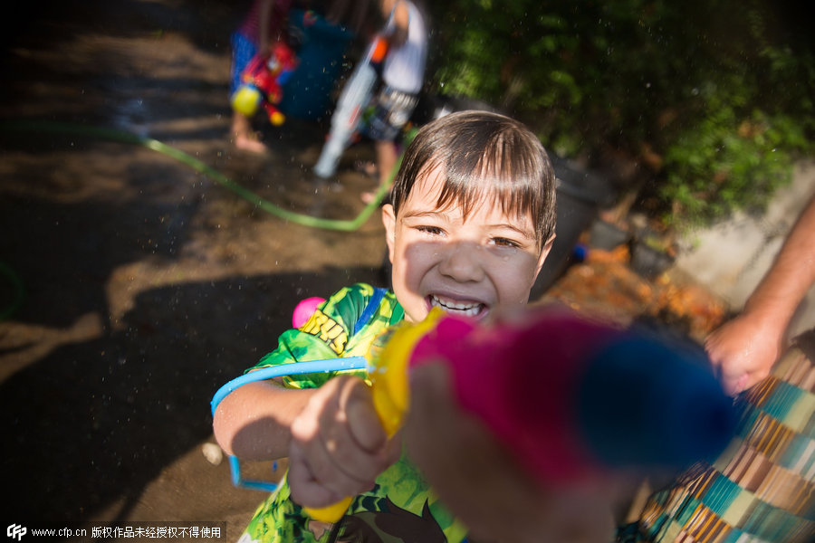 Traditional Thai New Year starts with a splash