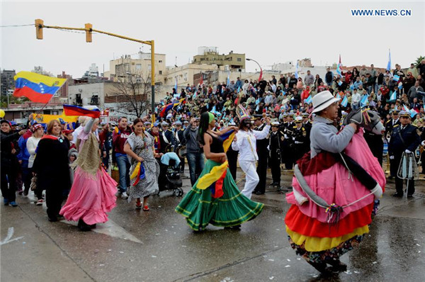 205th anniv. of Revolution of May marked in Argentina