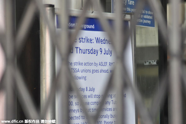 Millions hit by Tube strike in London over night service pay