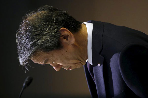 CEO of Japan's Toshiba resigns over doctored books