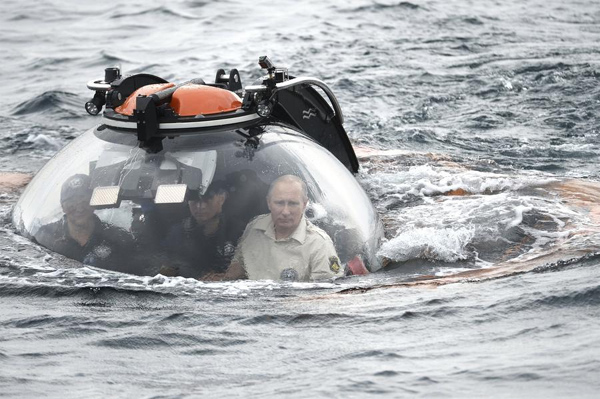President rides to bottom of Black Sea