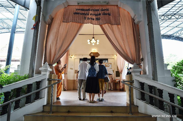 Thailand conducts church service for bomb victim from China