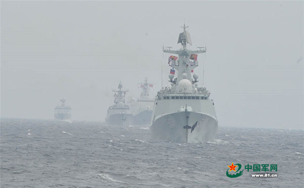 Chinese, Russian navies complete 9-day joint exercise, hold parade