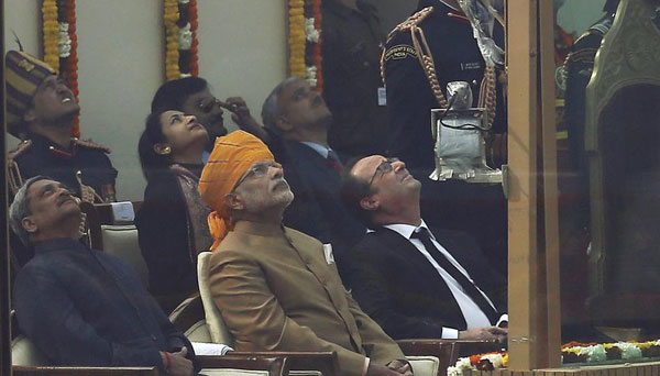 India displays military might at Republic Day parade