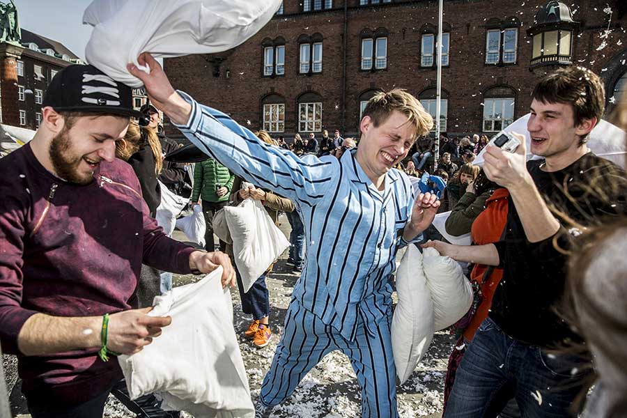 Pillow Fight Day celebrated worldwide
