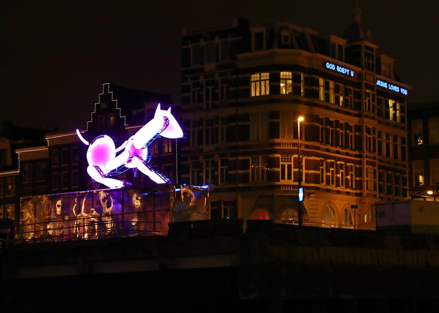 Amsterdam Light Festival illuminates night sky