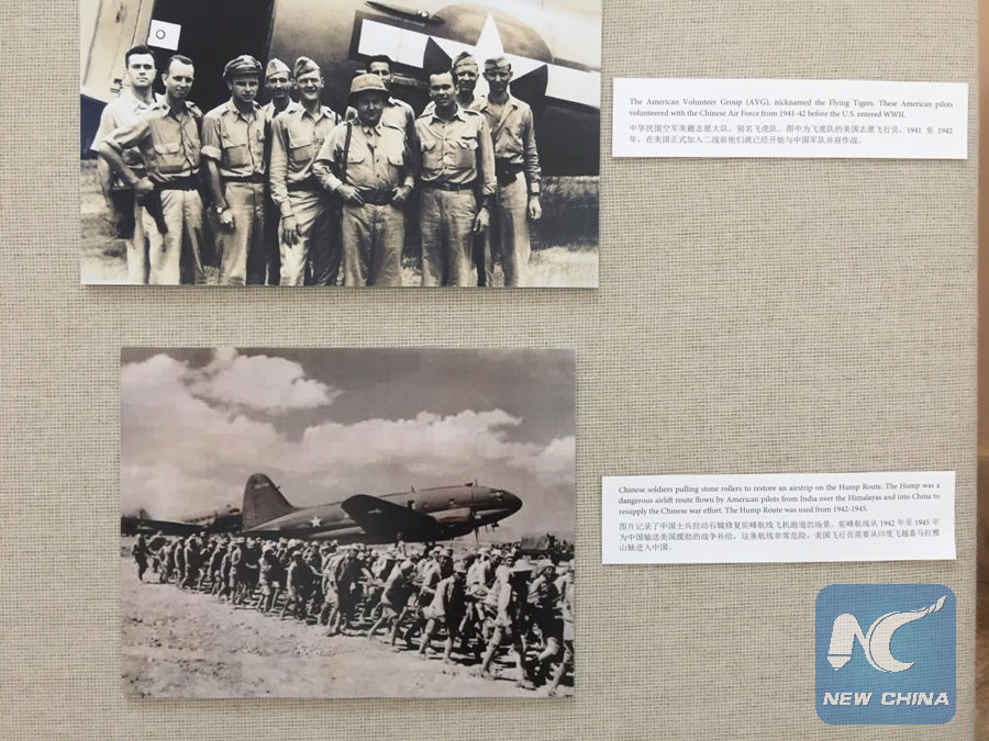 Photo exhibit showing China-US alliance in WWII opens in Washington