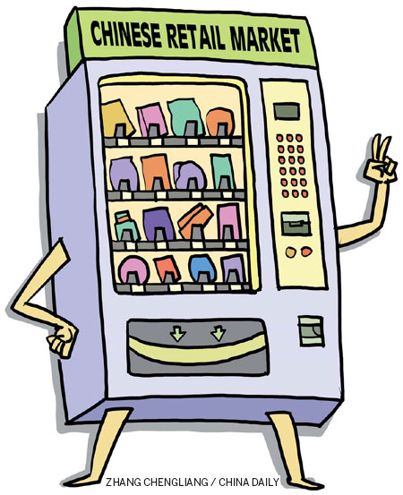 Vying for position on the giant retail shelf