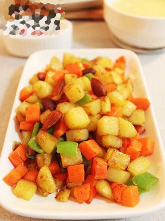 三色家常菜 宮爆土豆丁