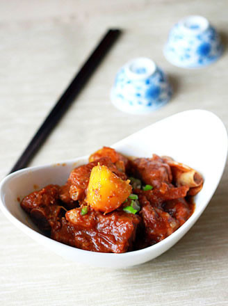 南瓜燉排骨 香甜可口又低脂