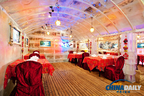 哈爾濱香格里拉冰宮和冰吧驚艷開業