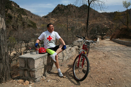 大風中開始野外體能訓練(2006年04月17日)