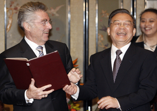 溫家寶總理會見奧地利總統