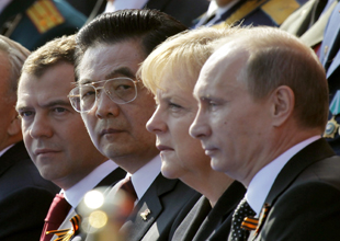 胡錦濤出席俄羅斯紀念衛國戰爭慶典