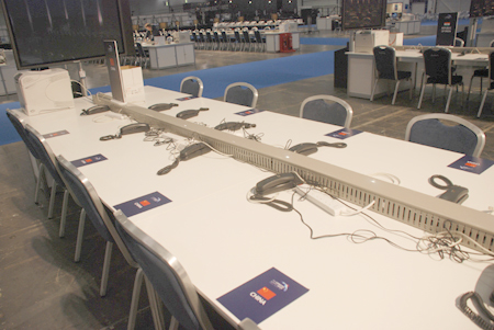 G20國峰會媒體中心內(nèi) 中國媒體席