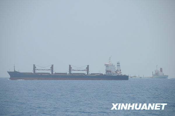 中國海軍首批護航編隊執(zhí)行最后一批單獨護航任務