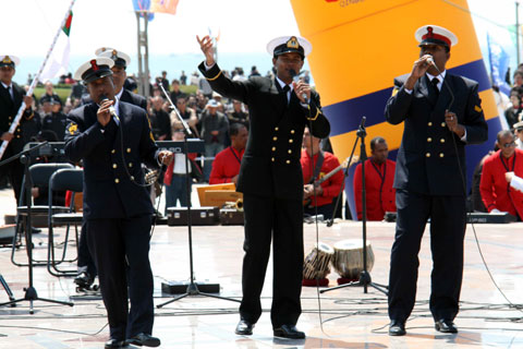 多國海軍樂手同臺演藝 慶祝我國海軍成立60周年