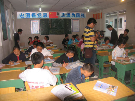 新北川中學地震周年開建 欲打造一流名校[組圖]