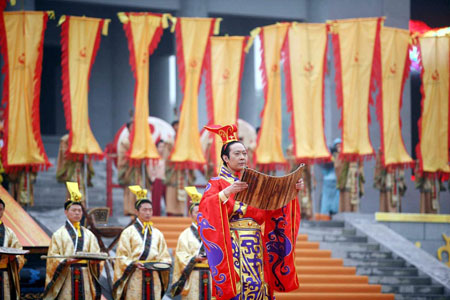 2009首屆世界華人炎帝故里尋根節開幕式暨拜祖大典隆重舉行