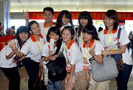 桂林直航臺灣20日執行首次飛行任務