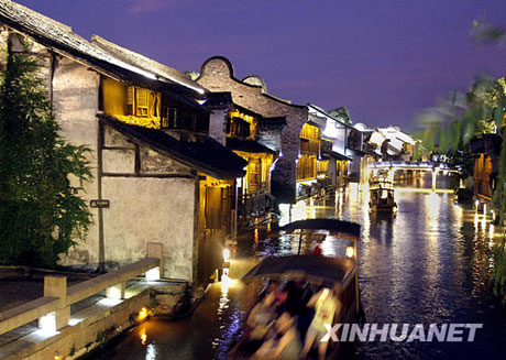 水鄉夜色入畫圖[圖]