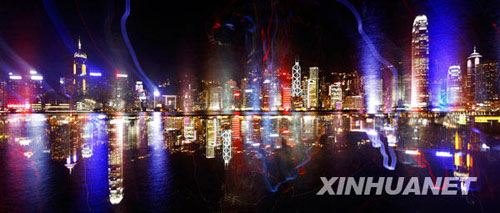 此景只應天上有 亦真亦幻夜香港[組圖]