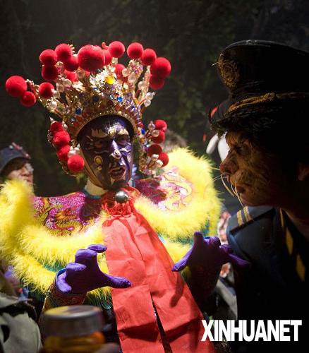 香港海洋公園“游魂野鬼”為萬圣節預熱(組圖)