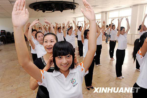 “全運小姐”培訓看齊奧運標準[組圖]