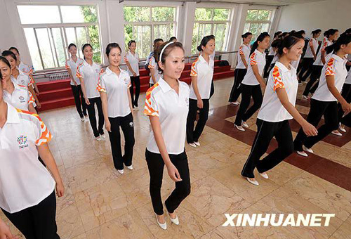 “全運小姐”培訓看齊奧運標準[組圖]