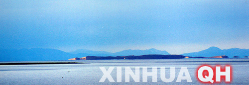 青海湖驚現“海市蜃樓”奇觀[組圖]