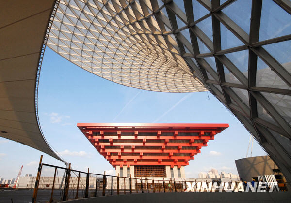 上海世博軸主體結構完工[組圖]