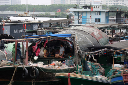 “凱薩娜”來勢洶涌 海南經受風雨洗禮(圖)