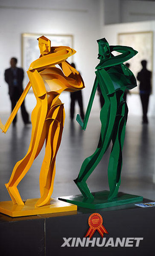 中國體育美術作品展在濟南開幕[組圖]
