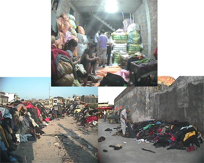 廣東“洋垃圾”服裝屢禁不絕 記者探訪遭圍追跳河