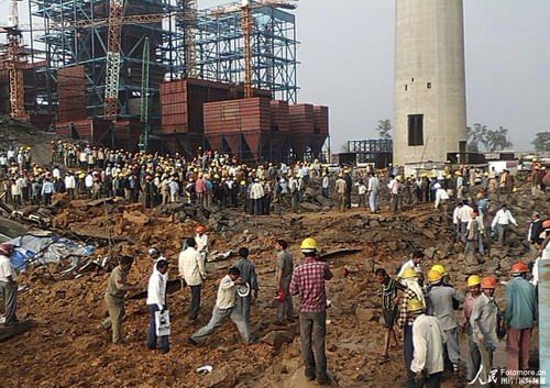 印度因煙囪倒塌事故暫扣23名中國工程師