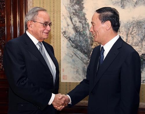 王岐山：對中國資本市場要有信心有耐心