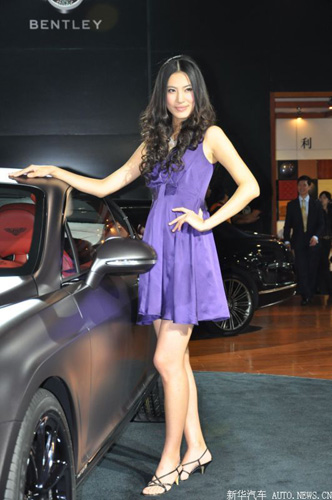 廣州車展上的美女車模