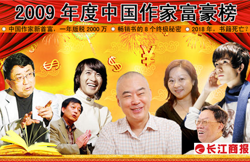 2009中國作家富豪榜揭曉 童話大王成首富