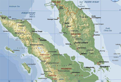 馬來漁民在馬六甲海峽發現救生筏 已報告執法部門